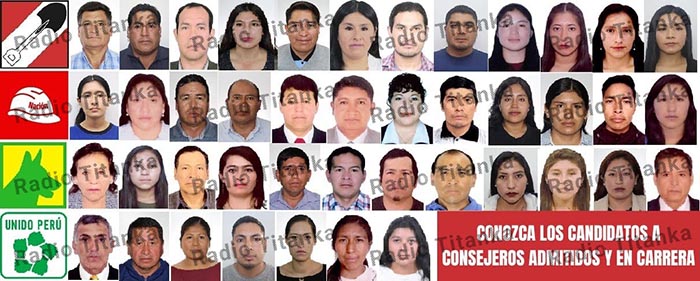 Conozca a los candidatos en carrera para consejeros provinciales de las ERM 2026 en Apurímac